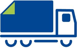 Icon LKW holt Dokumente zur Aktenvernichtung ab